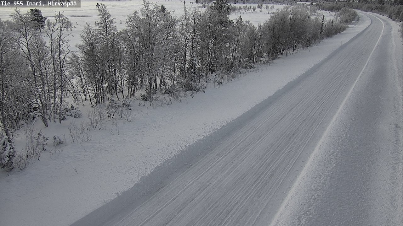 Weather Camera Image Väg 955 Enare, Hirvaspää, Inari, Lappi