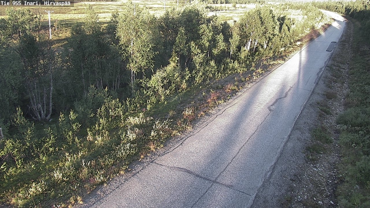 Kelikamerat Kuva Tie 955 Inari, Hirvaspää, Inari, Lappi