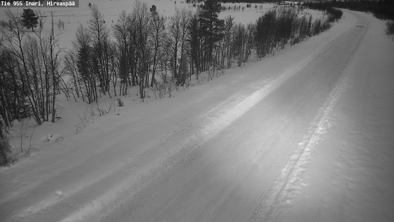 Kelikamerat Kuva Tie 955 Inari, Hirvaspää, Inari, Lappi