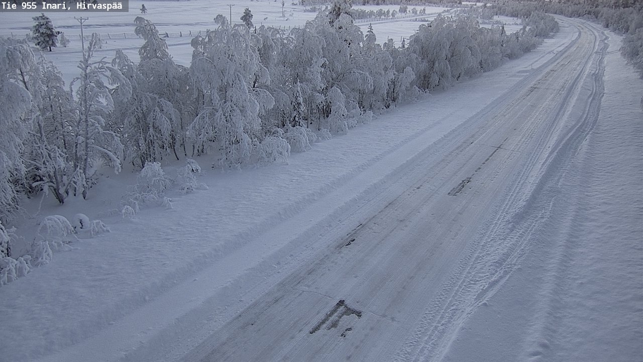 Weather Camera Image Väg 955 Enare, Hirvaspää, Inari, Lappi