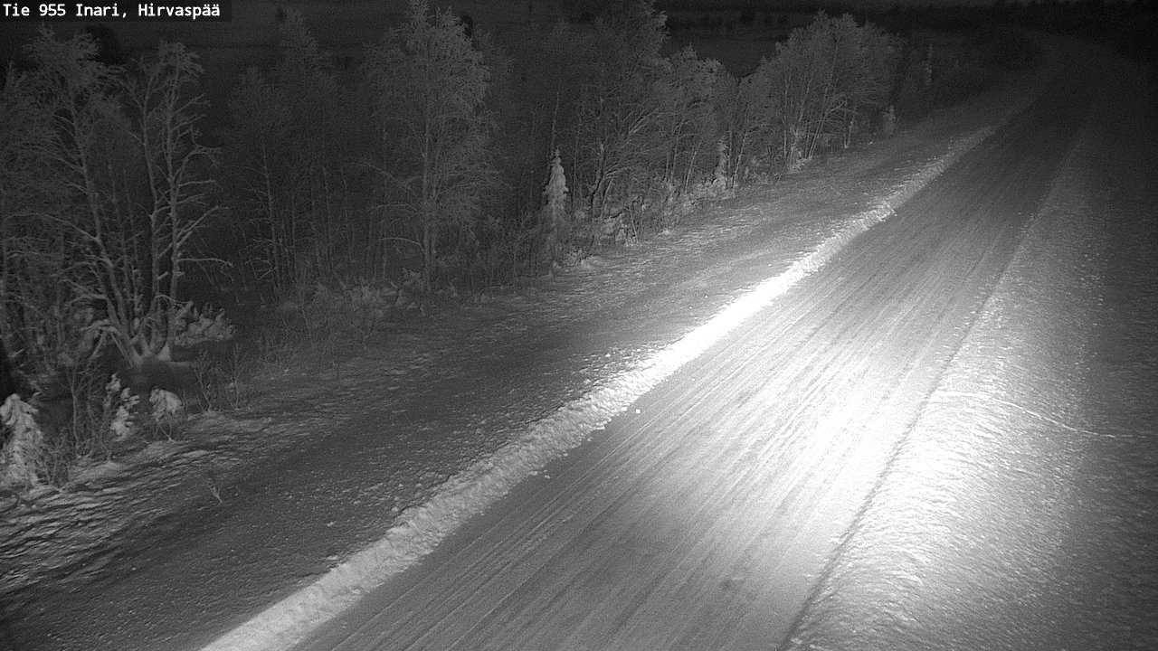 Weather Camera Image Väg 955 Enare, Hirvaspää, Inari, Lappi