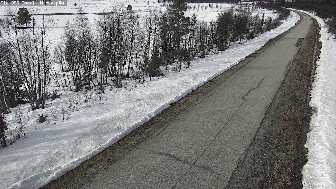 Weather Camera Image Väg 955 Enare, Hirvaspää, Inari, Lappi