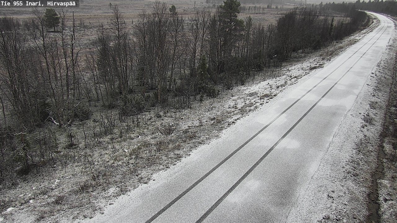Kelikamerat Kuva Tie 955 Inari, Hirvaspää, Inari, Lappi