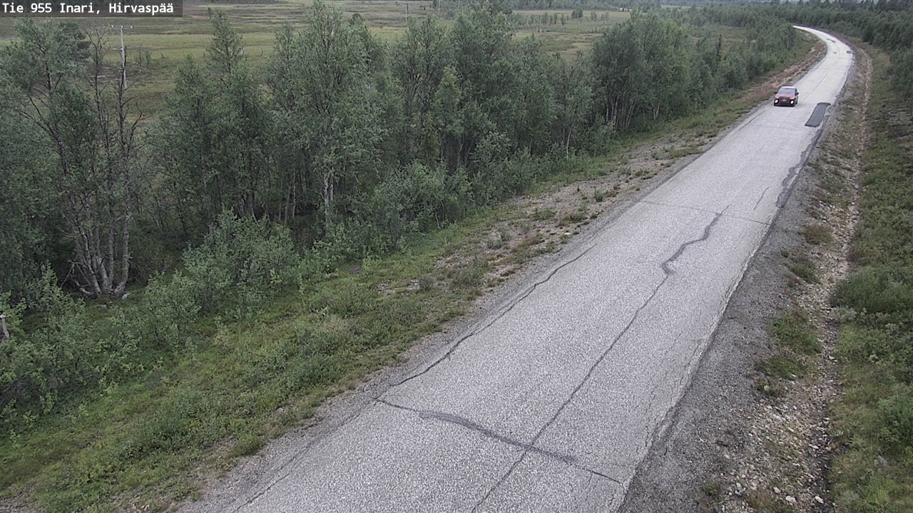 Kelikamerat Kuva Tie 955 Inari, Hirvaspää, Inari, Lappi