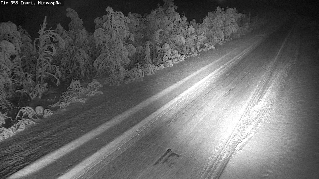 Kelikamerat Kuva Tie 955 Inari, Hirvaspää, Inari, Lappi