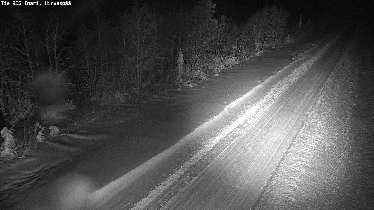 Weather Camera Image Road 955 Inari, Hirvaspää, Inari, Lappi