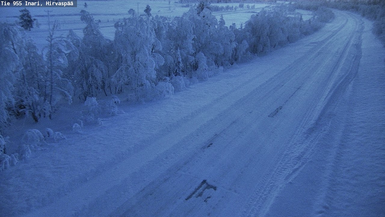 Weather Camera Image Väg 955 Enare, Hirvaspää, Inari, Lappi