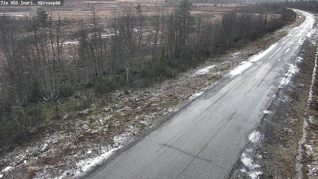 Kelikamerat Kuva Tie 955 Inari, Hirvaspää, Inari, Lappi