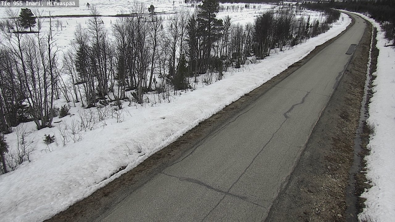 Weather Camera Image Väg 955 Enare, Hirvaspää, Inari, Lappi
