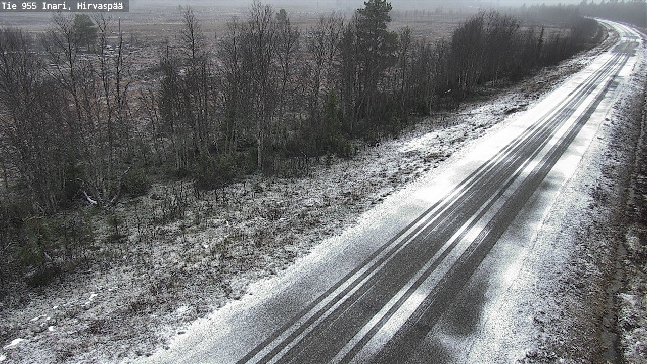 Kelikamerat Kuva Tie 955 Inari, Hirvaspää, Inari, Lappi