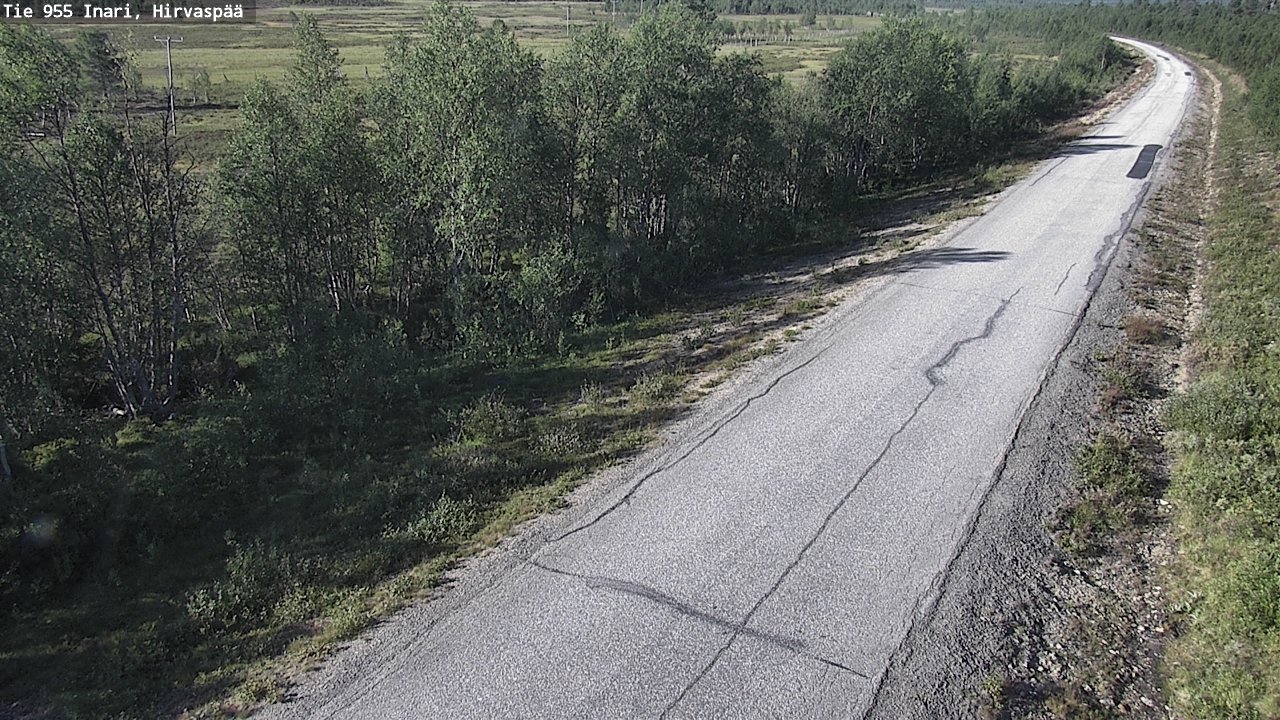 Weather Camera Image Road 955 Inari, Hirvaspää, Inari, Lappi