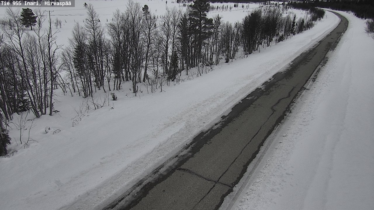 Kelikamerat Kuva Tie 955 Inari, Hirvaspää, Inari, Lappi