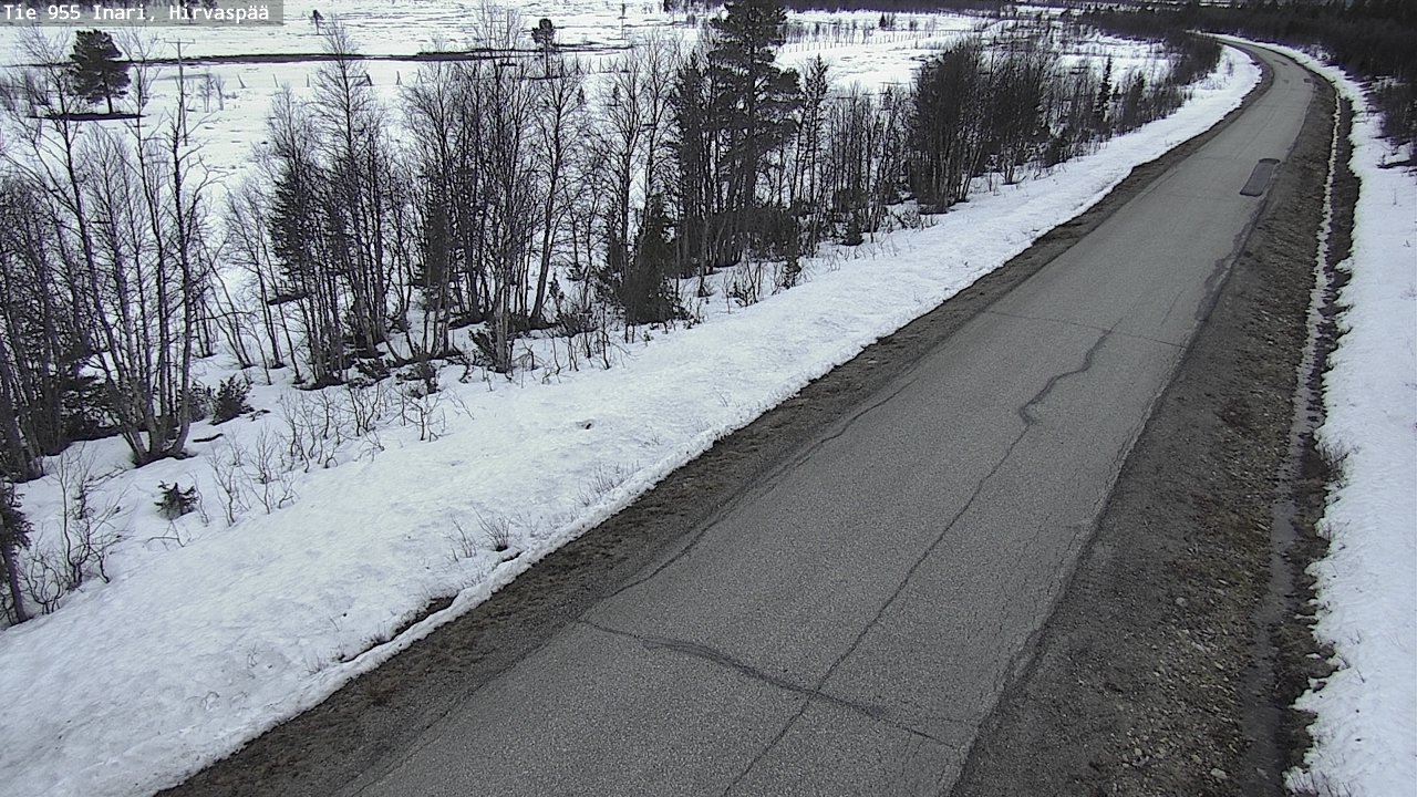 Weather Camera Image Väg 955 Enare, Hirvaspää, Inari, Lappi