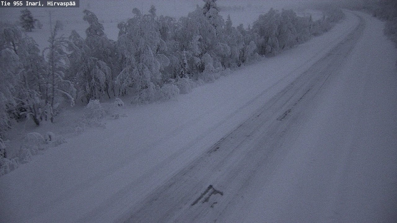 Kelikamerat Kuva Tie 955 Inari, Hirvaspää, Inari, Lappi