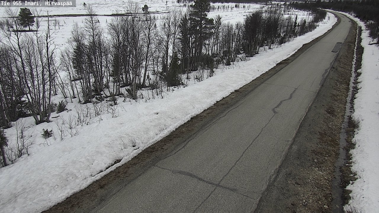 Weather Camera Image Väg 955 Enare, Hirvaspää, Inari, Lappi