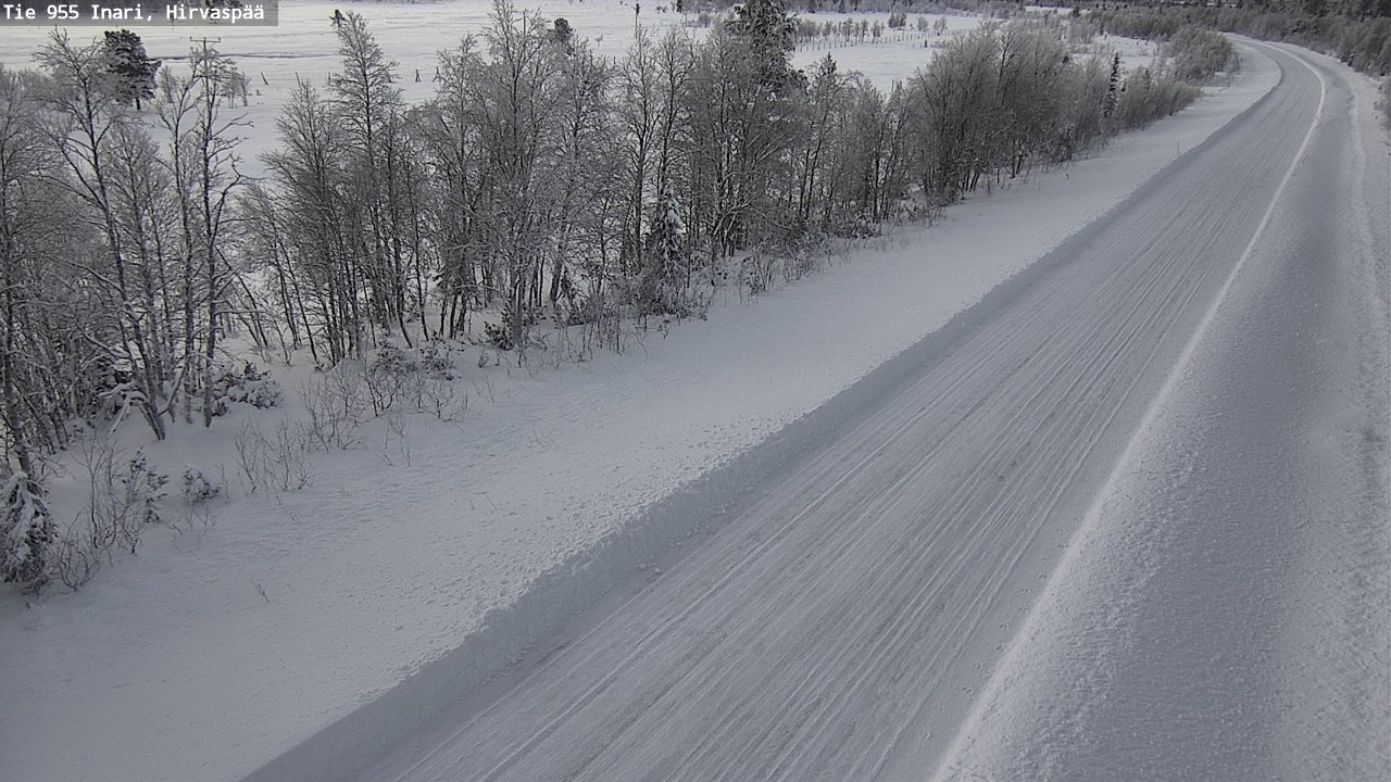 Weather Camera Image Väg 955 Enare, Hirvaspää, Inari, Lappi