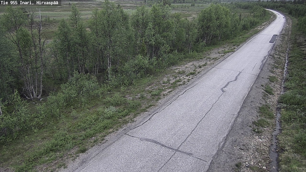 Kelikamerat Kuva Tie 955 Inari, Hirvaspää, Inari, Lappi
