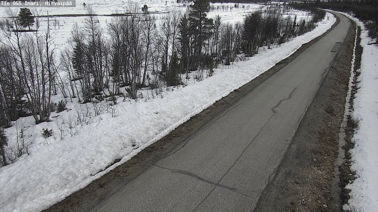Weather Camera Image Väg 955 Enare, Hirvaspää, Inari, Lappi