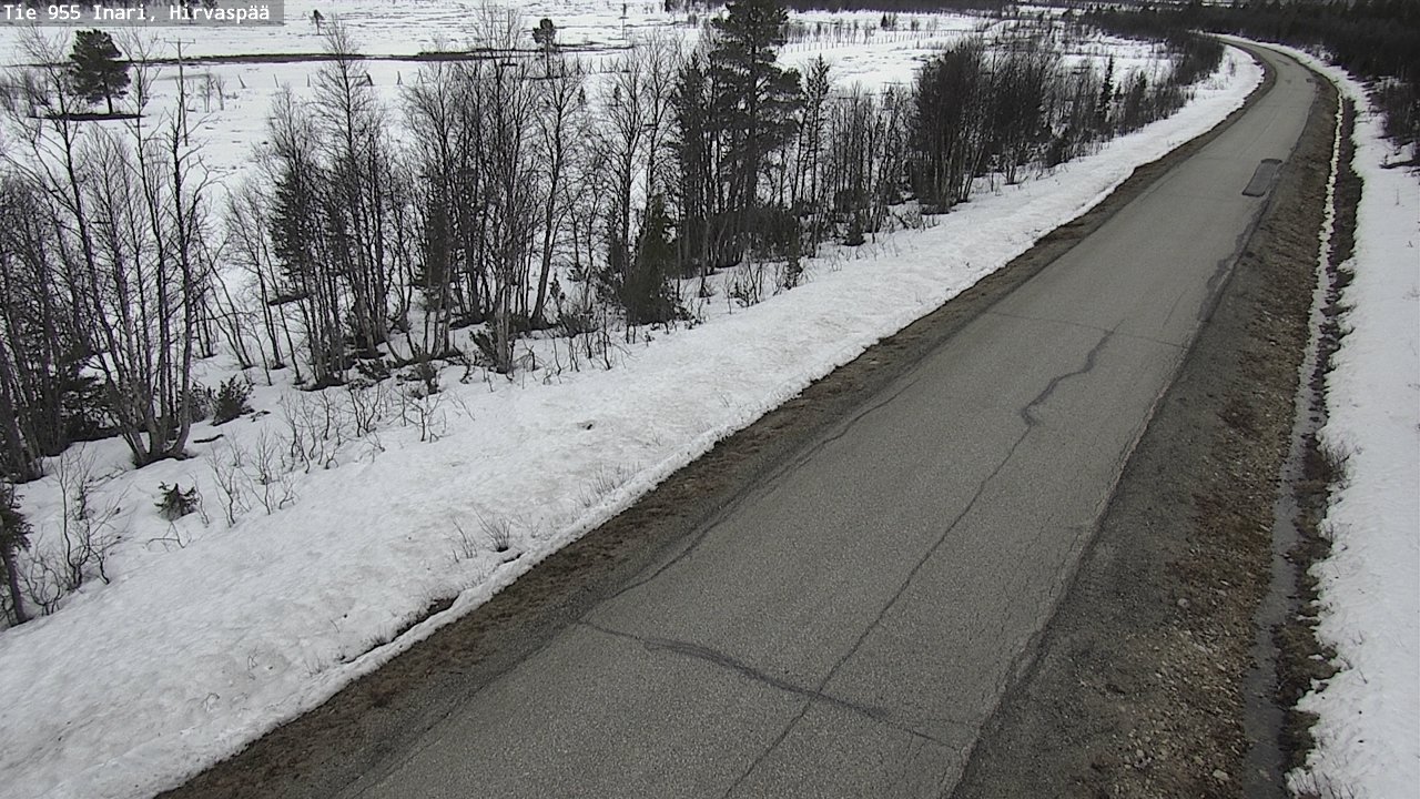 Weather Camera Image Väg 955 Enare, Hirvaspää, Inari, Lappi