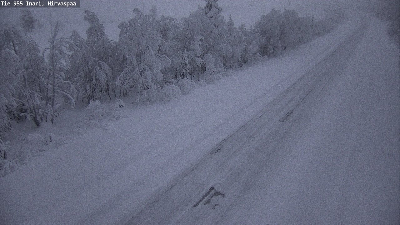 Kelikamerat Kuva Tie 955 Inari, Hirvaspää, Inari, Lappi
