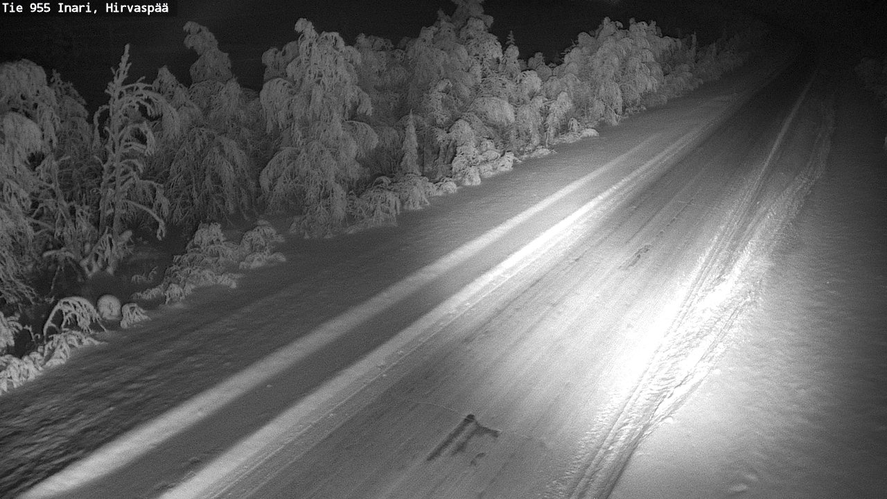 Kelikamerat Kuva Tie 955 Inari, Hirvaspää, Inari, Lappi