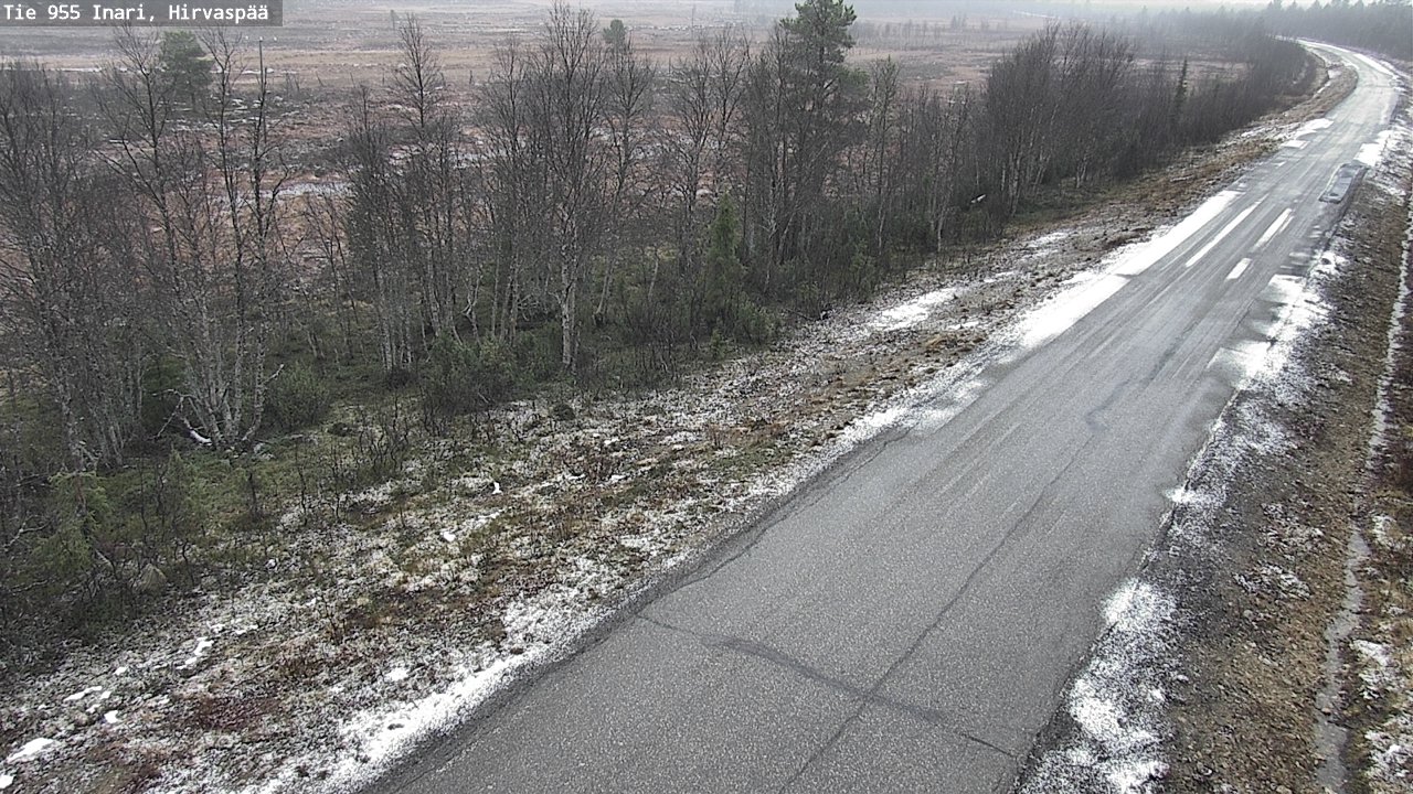 Kelikamerat Kuva Tie 955 Inari, Hirvaspää, Inari, Lappi