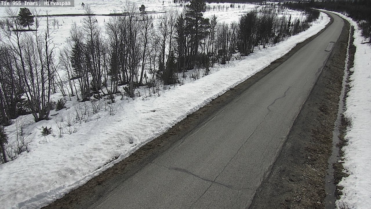 Weather Camera Image Väg 955 Enare, Hirvaspää, Inari, Lappi