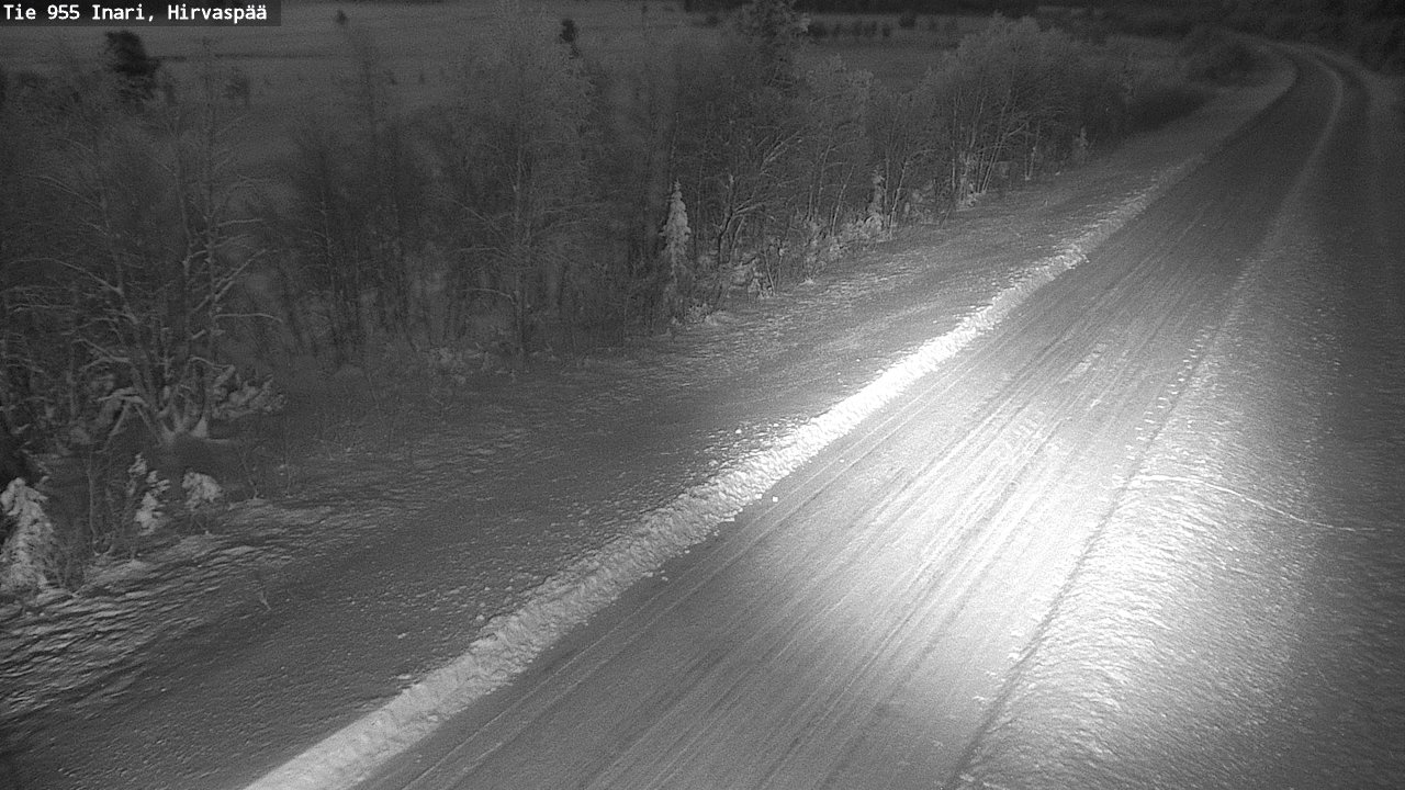 Weather Camera Image Road 955 Inari, Hirvaspää, Inari, Lappi