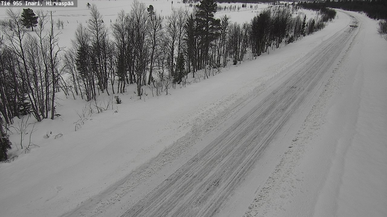 Kelikamerat Kuva Tie 955 Inari, Hirvaspää, Inari, Lappi