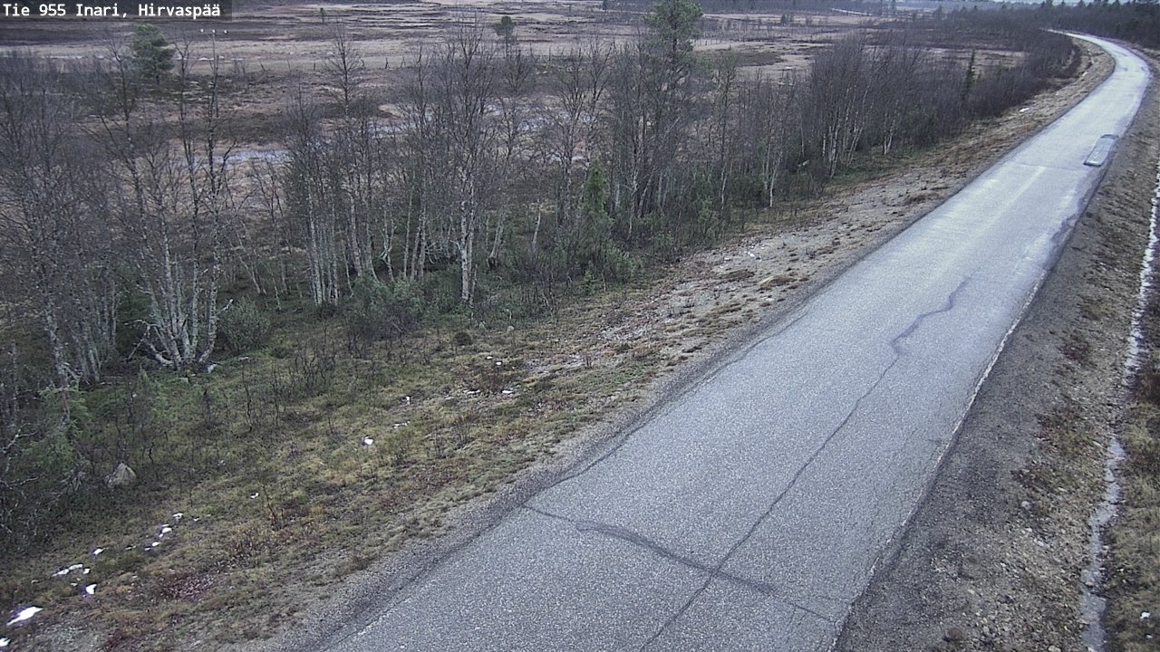 Kelikamerat Kuva Tie 955 Inari, Hirvaspää, Inari, Lappi