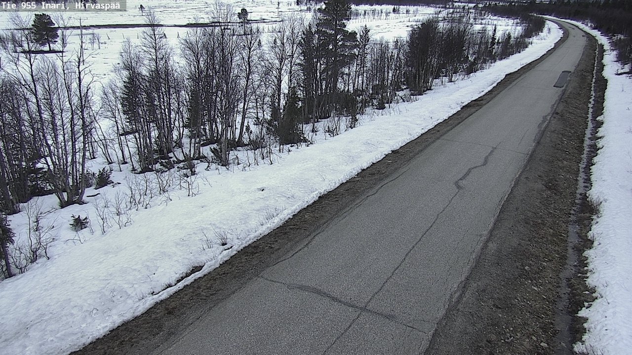 Weather Camera Image Road 955 Inari, Hirvaspää, Inari, Lappi