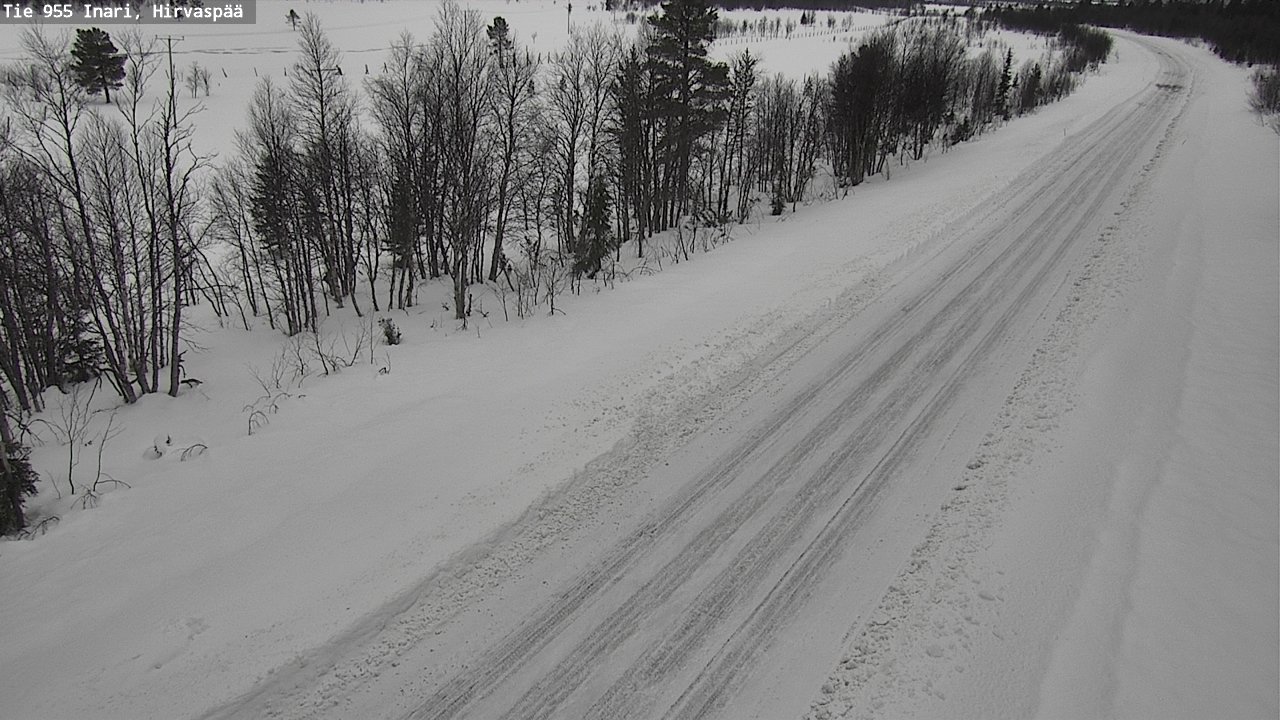 Kelikamerat Kuva Tie 955 Inari, Hirvaspää, Inari, Lappi