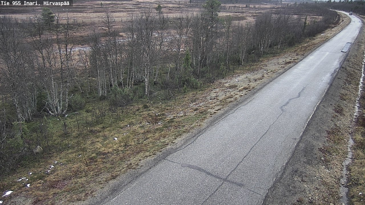 Kelikamerat Kuva Tie 955 Inari, Hirvaspää, Inari, Lappi