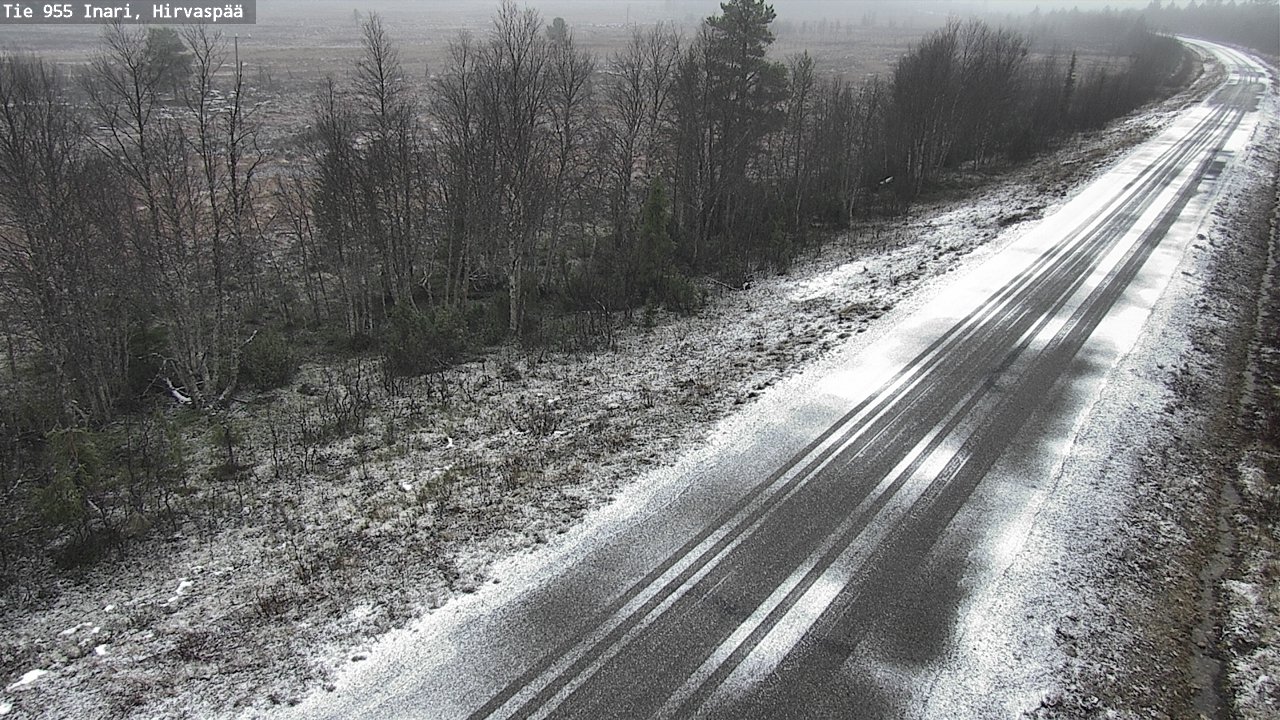 Kelikamerat Kuva Tie 955 Inari, Hirvaspää, Inari, Lappi