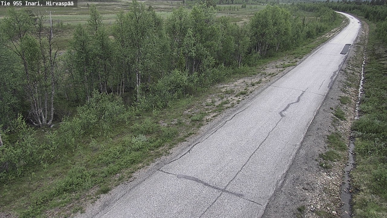Kelikamerat Kuva Tie 955 Inari, Hirvaspää, Inari, Lappi