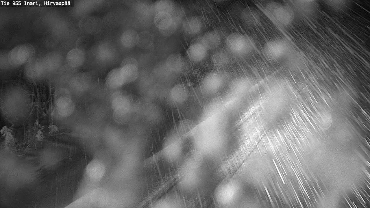 Weather Camera Image Road 955 Inari, Hirvaspää, Inari, Lappi