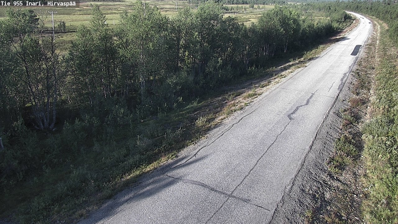 Weather Camera Image Väg 955 Enare, Hirvaspää, Inari, Lappi