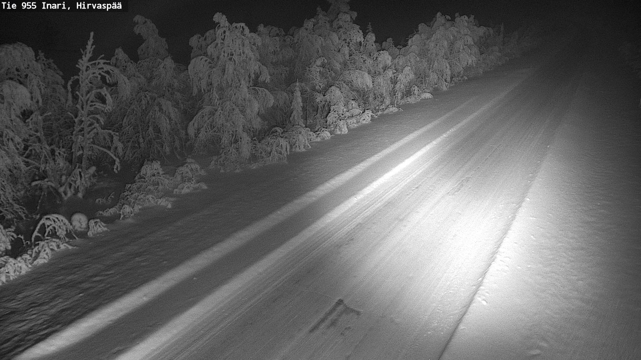 Kelikamerat Kuva Tie 955 Inari, Hirvaspää, Inari, Lappi