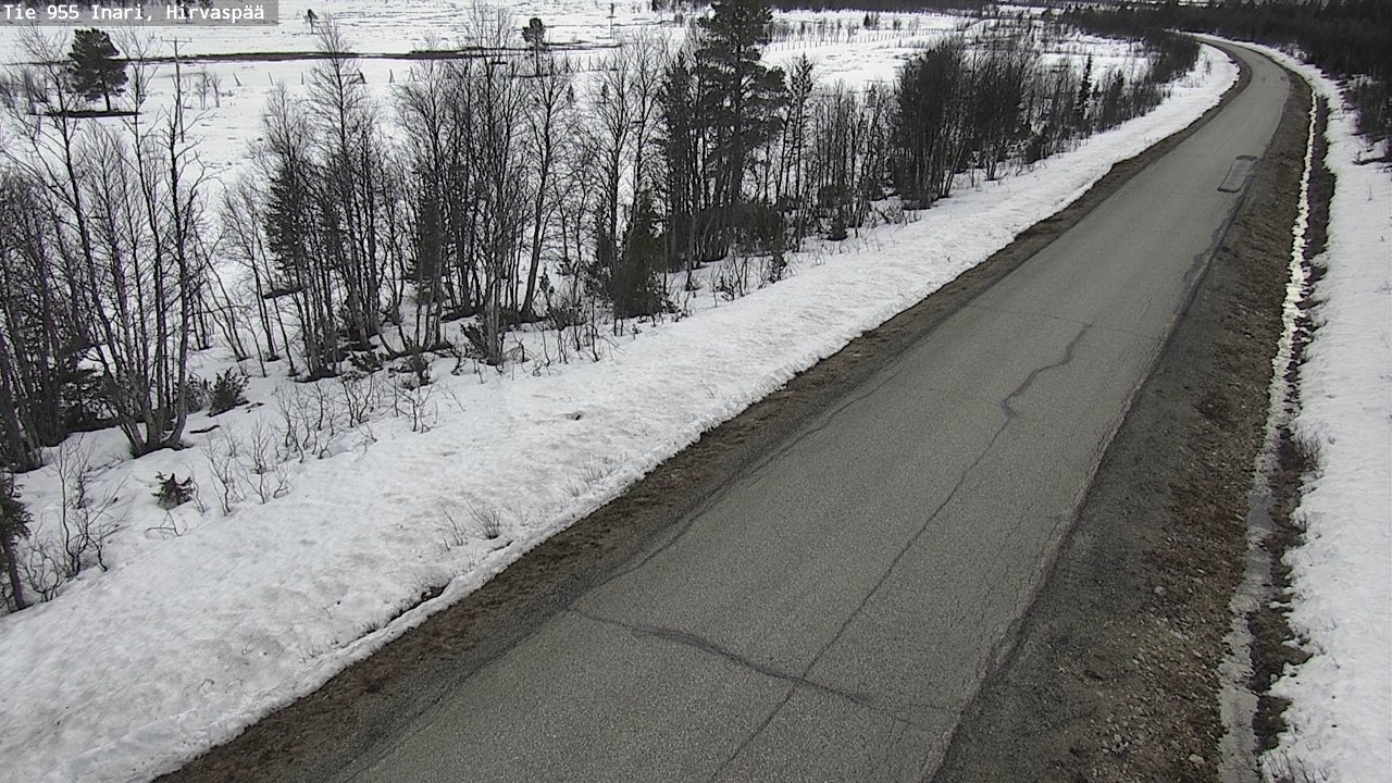 Weather Camera Image Väg 955 Enare, Hirvaspää, Inari, Lappi