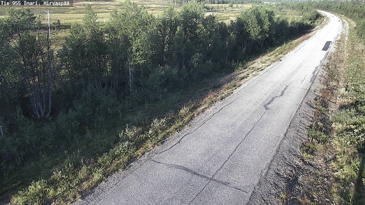 Weather Camera Image Väg 955 Enare, Hirvaspää, Inari, Lappi