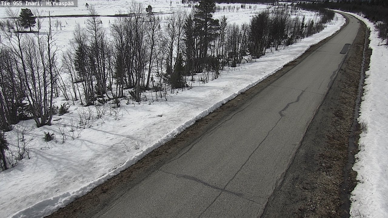 Weather Camera Image Väg 955 Enare, Hirvaspää, Inari, Lappi