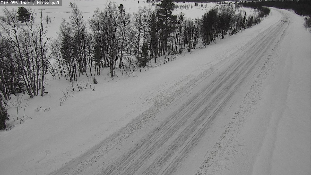 Kelikamerat Kuva Tie 955 Inari, Hirvaspää, Inari, Lappi