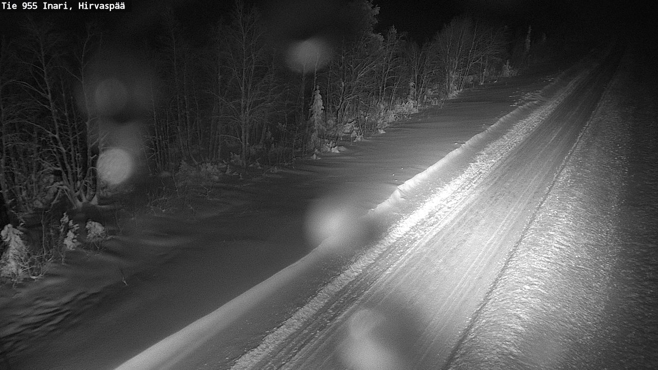 Weather Camera Image Road 955 Inari, Hirvaspää, Inari, Lappi