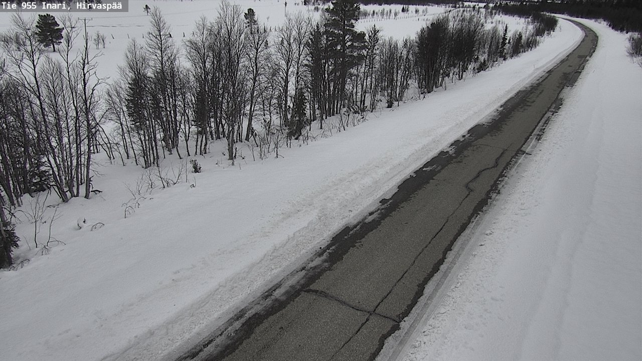 Kelikamerat Kuva Tie 955 Inari, Hirvaspää, Inari, Lappi