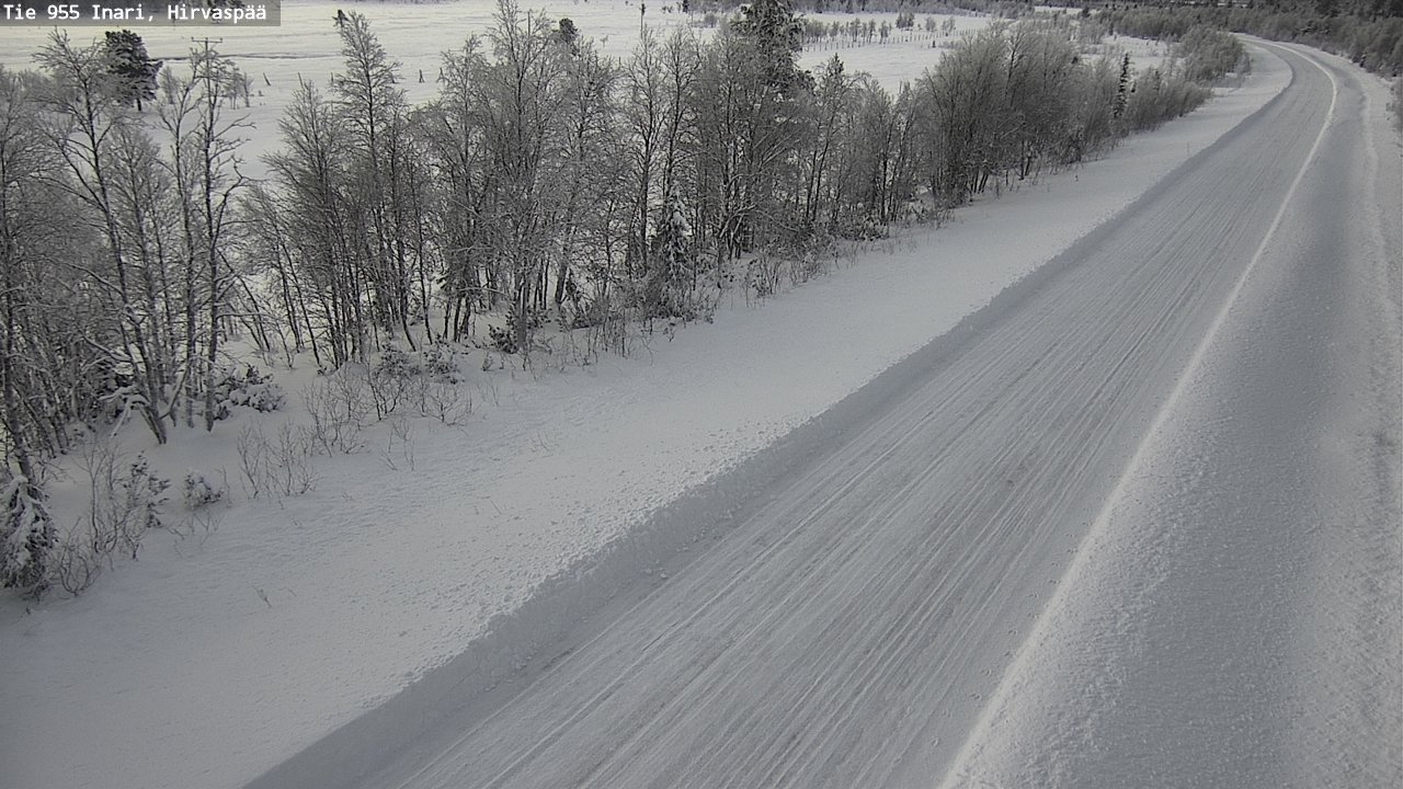 Weather Camera Image Väg 955 Enare, Hirvaspää, Inari, Lappi