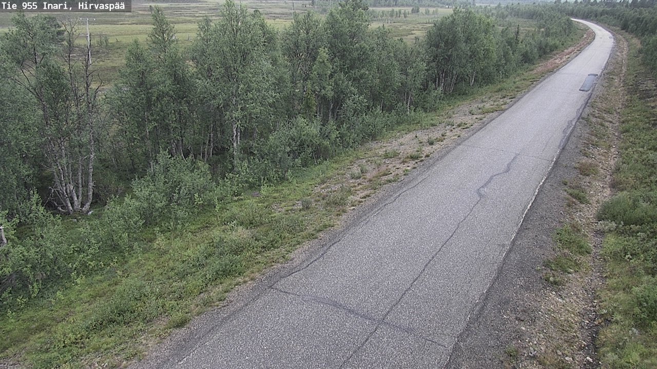 Kelikamerat Kuva Tie 955 Inari, Hirvaspää, Inari, Lappi