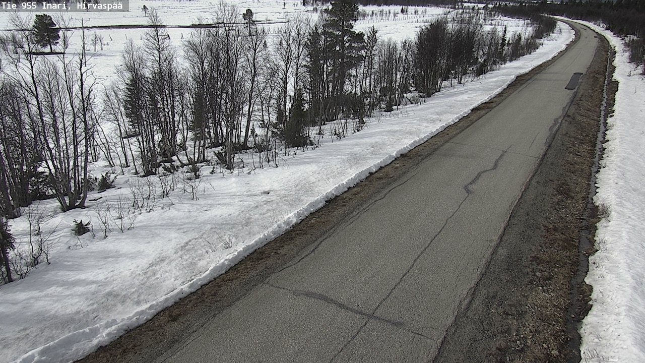 Weather Camera Image Väg 955 Enare, Hirvaspää, Inari, Lappi