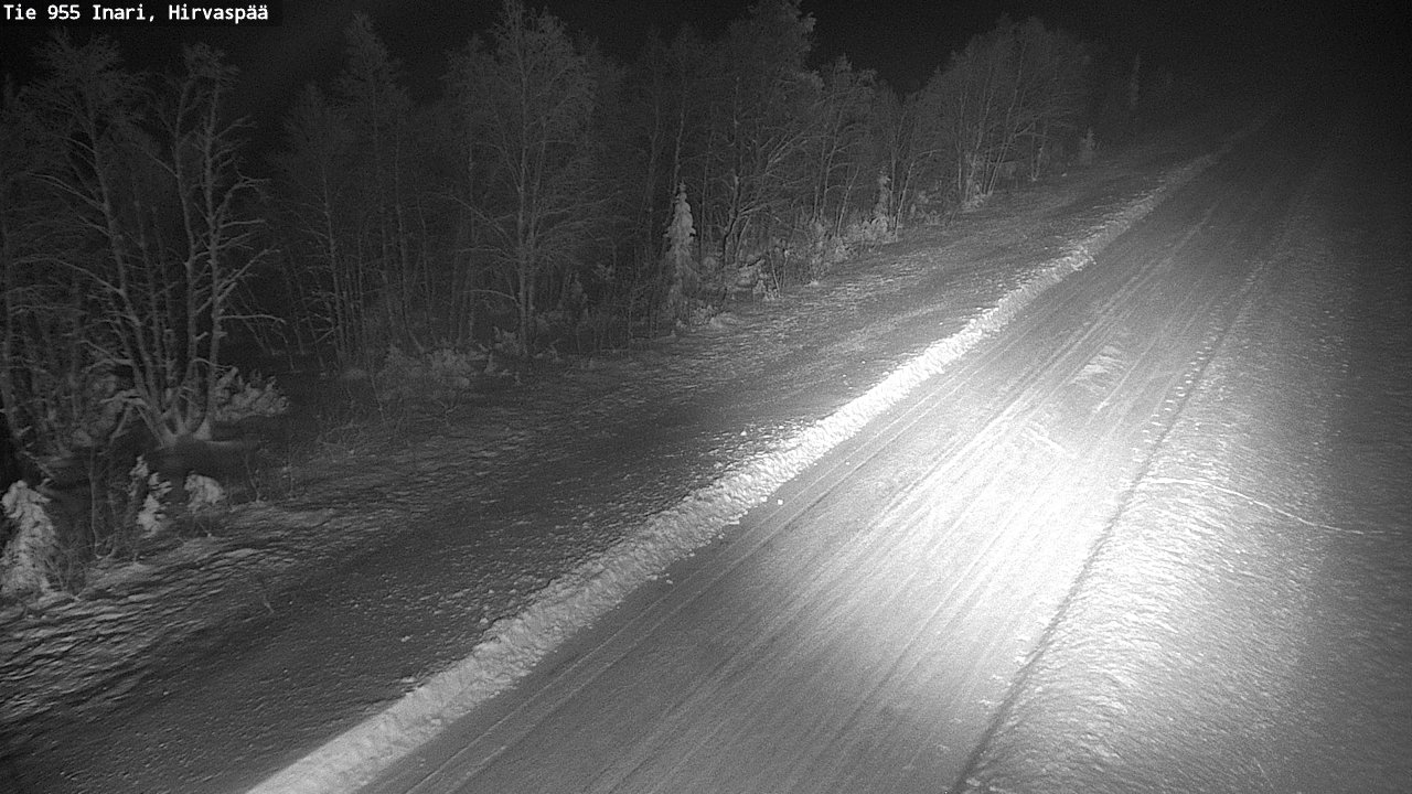 Weather Camera Image Road 955 Inari, Hirvaspää, Inari, Lappi