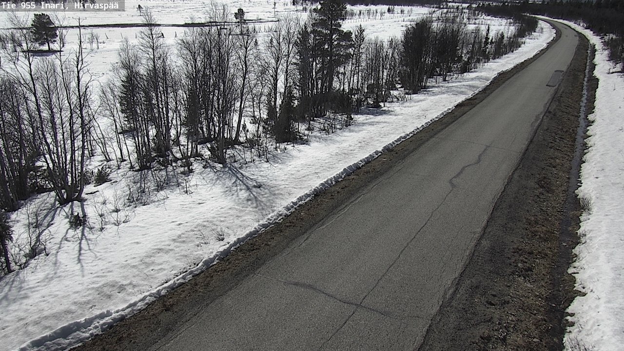 Weather Camera Image Väg 955 Enare, Hirvaspää, Inari, Lappi