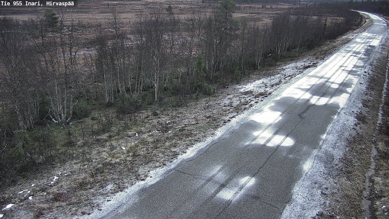 Kelikamerat Kuva Tie 955 Inari, Hirvaspää, Inari, Lappi